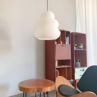 Solara Suspension Papier Washi Lanternes Empilées Japonaises pour Salon