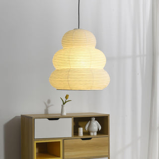 Solara Suspension Papier Washi Lanternes Empilées Japonaises pour Salon