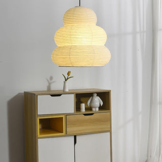 Solara Suspension Papier Washi Lanternes Empilées Japonaises pour Salon