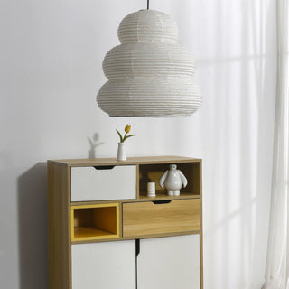 Solara Suspension Papier Washi Lanternes Empilées Japonaises pour Salon