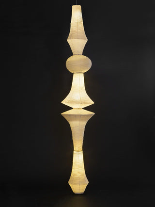 Lustra Suspension Luminaire Papier Washi E pour Salon-Luire