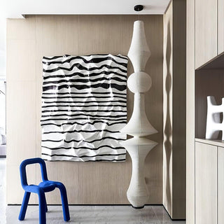 Faye Suspension Sculpturale Verticale en Papier
