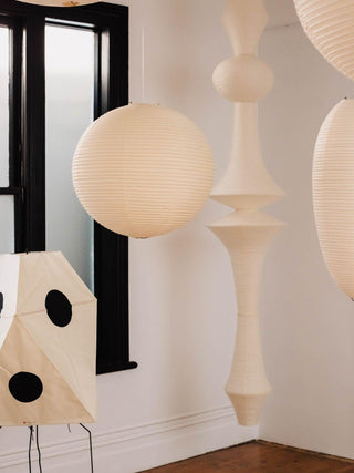 Lustra Suspension Luminaire Papier Washi E pour Salon-Luire