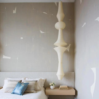 Lustra Suspension Luminaire Papier Washi E pour Salon-Luire