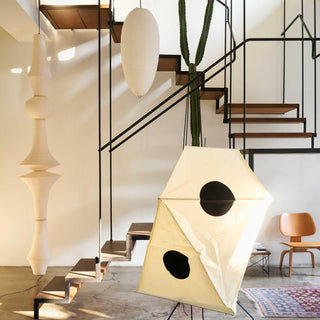 Lustra Suspension Luminaire Papier Washi E pour Salon-Luire