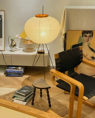 Krelix Lampadaire en Papier Scandinave