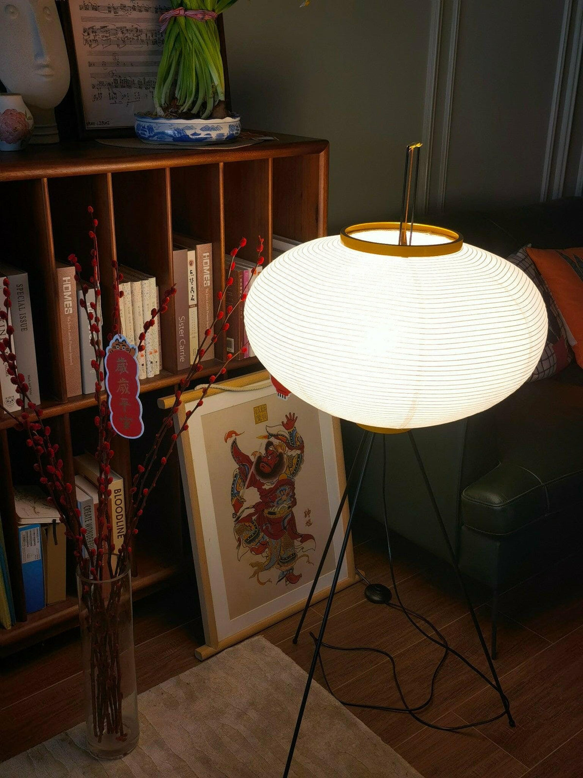 Krelix Lampadaire en Papier Scandinave