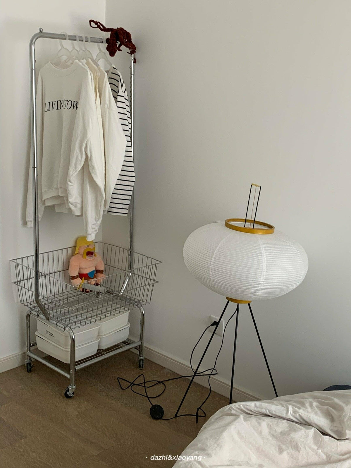 Krelix Lampadaire en Papier Scandinave