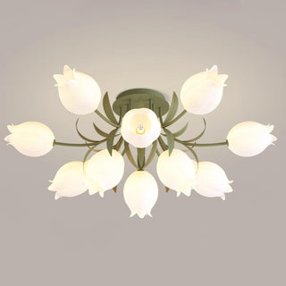 Lustra Plafonnier Fleur de Lys Blossom Base Verte