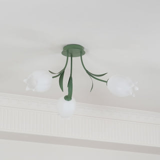 Lustra Plafonnier Fleur de Lys Blossom Base Verte