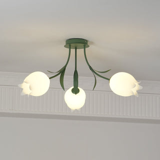 Lustra Plafonnier Fleur de Lys Blossom Base Verte