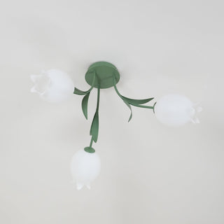 Lustra Plafonnier Fleur de Lys Blossom Base Verte