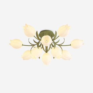 Lustra Plafonnier Fleur de Lys Blossom Base Verte