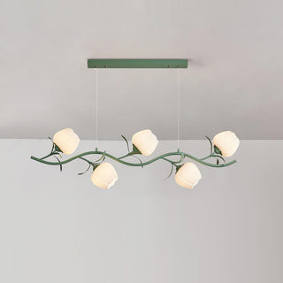 Lustra Lustre en Verre Floral