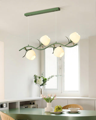 Lustra Lustre en Verre Floral
