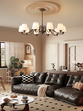Aurora Lustre Frosted Glass Shades