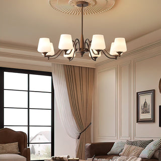 Aurora Lustre Frosted Glass Shades