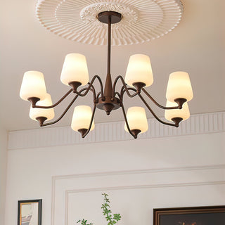 Aurora Lustre Frosted Glass Shades