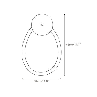 Vavele Applique Murale Minimaliste Moderne Travertin