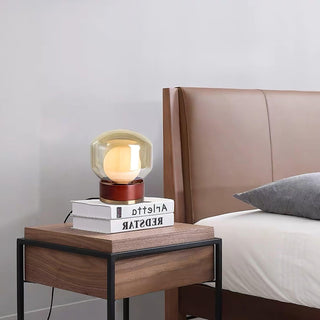 Brinox Lampe de Table en Bois Artistique