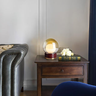 Brinox Lampe de Table en Bois Artistique