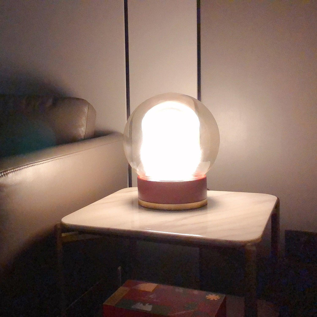 Brinox Lampe de Table en Bois Artistique
