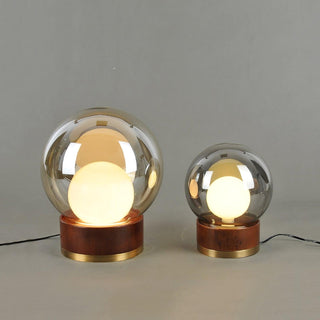 Brinox Lampe de Table en Bois Artistique