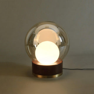 Brinox Lampe de Table en Bois Artistique
