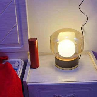 Brinox Lampe de Table en Bois Artistique