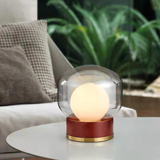 Brinox Lampe de Table en Bois Artistique