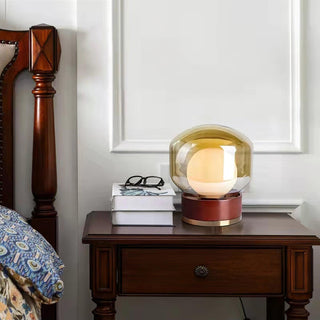 Brinox Lampe de Table en Bois Artistique
