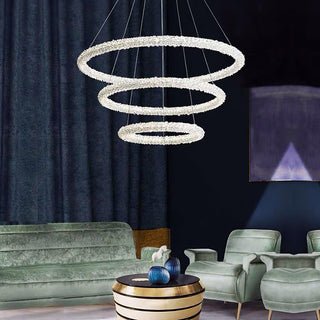 Lustra Lustre Anneau en Cristal LED