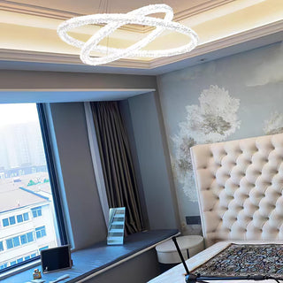 Lustra Lustre Anneau en Cristal LED