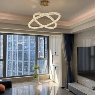 Lustra Lustre Anneau en Cristal LED