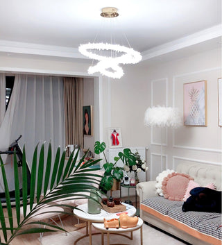 Lustra Lustre Anneau en Cristal LED