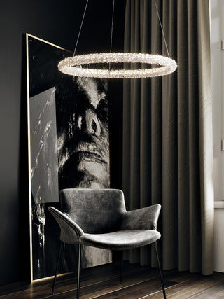 Lustra Lustre Anneau en Cristal LED