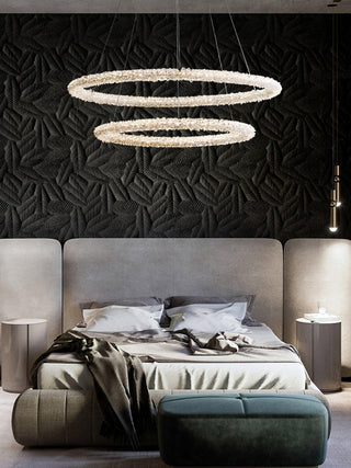 Lustra Lustre Anneau en Cristal LED