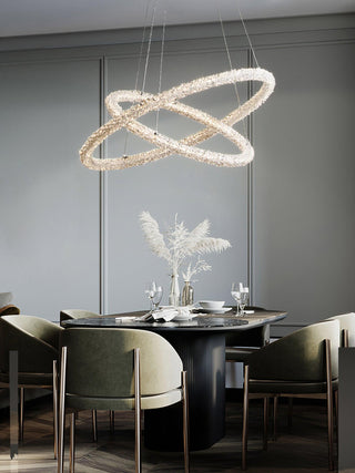 Lustra Lustre Anneau en Cristal LED