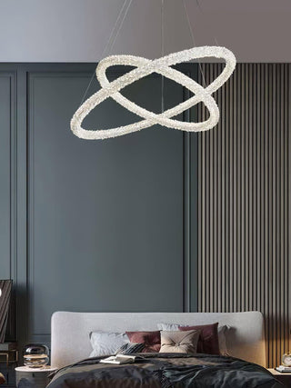 Lustra Lustre Anneau en Cristal LED
