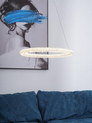 Lustra Lustre Anneau en Cristal LED