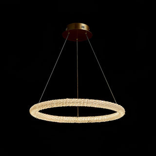 Lustra Lustre Anneau en Cristal LED
