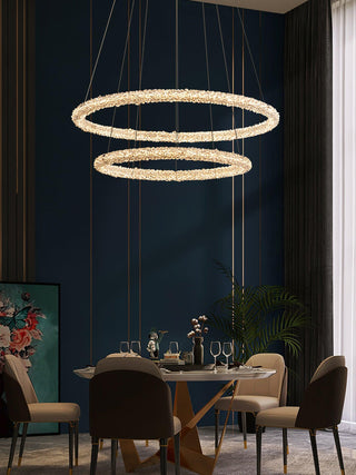 Lustra Lustre Anneau en Cristal LED