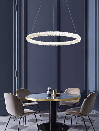 Lustra Lustre Anneau en Cristal LED