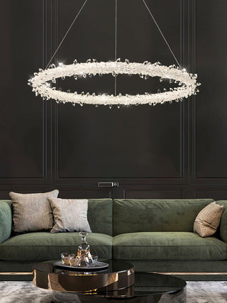 Lustra Lustre Anneau en Cristal LED