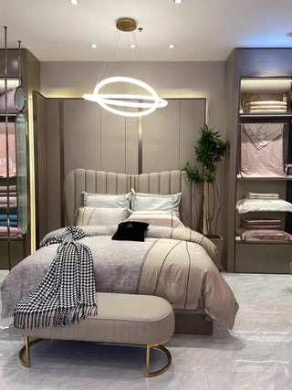 Lustra Lustre Anneau en Cristal LED