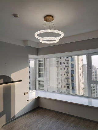 Lustra Lustre Anneau en Cristal LED