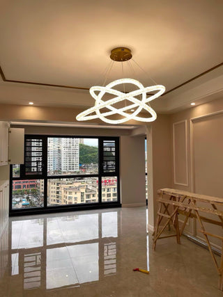 Lustra Lustre Anneau en Cristal LED