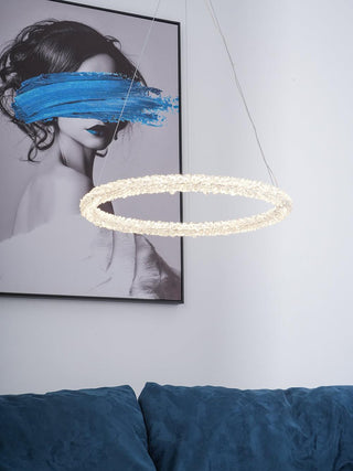 Lustra Lustre Anneau en Cristal LED