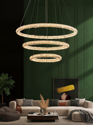 Lustra Lustre Anneau en Cristal LED