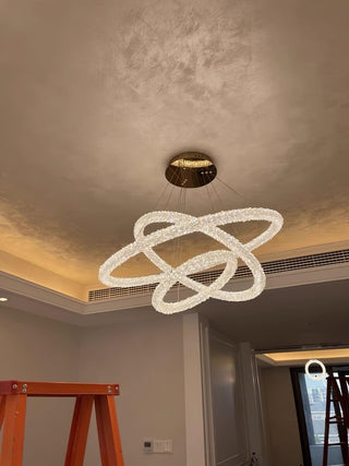 Lustra Lustre Anneau en Cristal LED